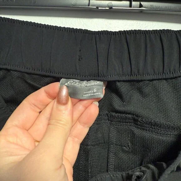 Eddie Bauer Climatrail Hiking Trail Short Black 6 NWT - Picture 7 of 8